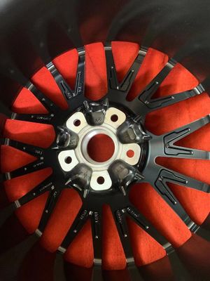 ET46 9.5J 21 Inch Black Alloy Wheels Rims For Porsche Multi Spokes