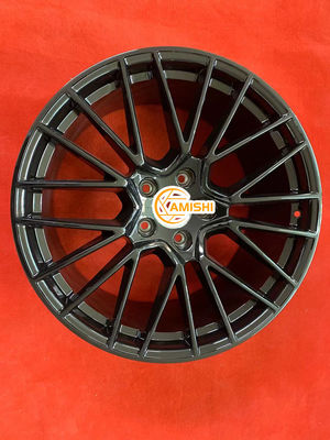ET46 9.5J 21 Inch Black Alloy Wheels Rims For Porsche Multi Spokes